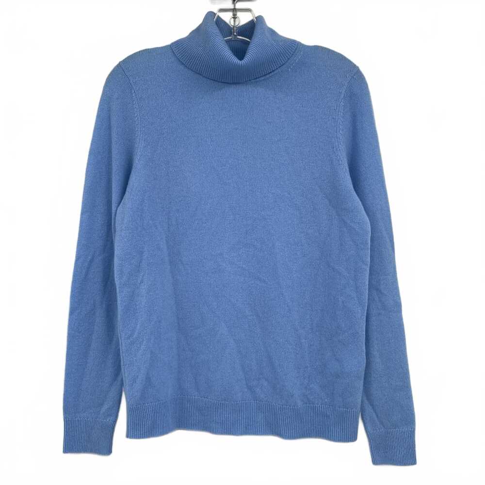 Charter Club Light Blue Cashmere Turtleneck Sweater | Women’s Regular S